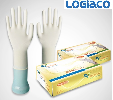 Găng tay cao su tự nhiên có bột - Bảo Hộ Lao Động Logiaco - Công Ty TNHH Đầu Tư và Phát Triển LOGIACO
